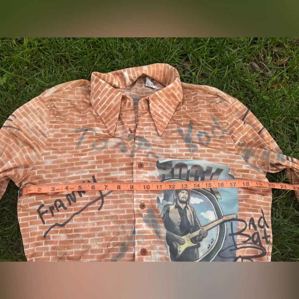 70s Vintage Nik Nik Rockstar Pinball Disco Shirt - Picture 10 of 11